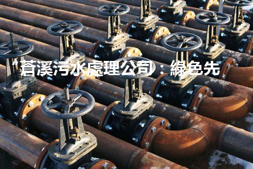 “蒼溪污水處理公司：綠色先鋒，守護(hù)碧水藍(lán)天”